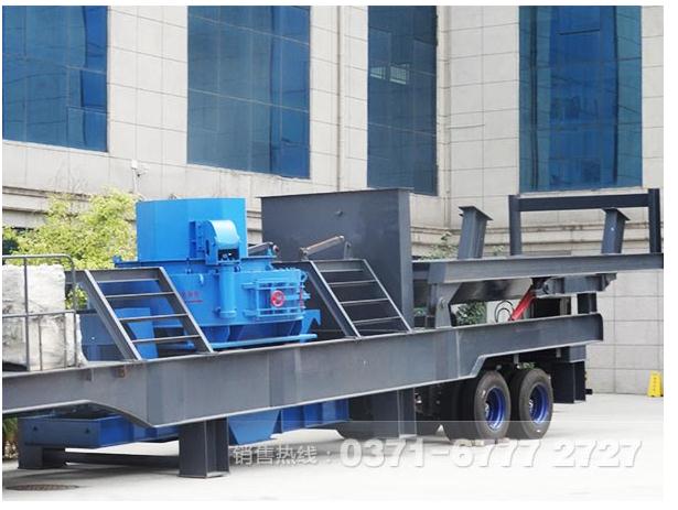 制砂機+振動篩移動破碎篩分設(shè)備 制砂機+振動篩移動破碎篩分設(shè)備