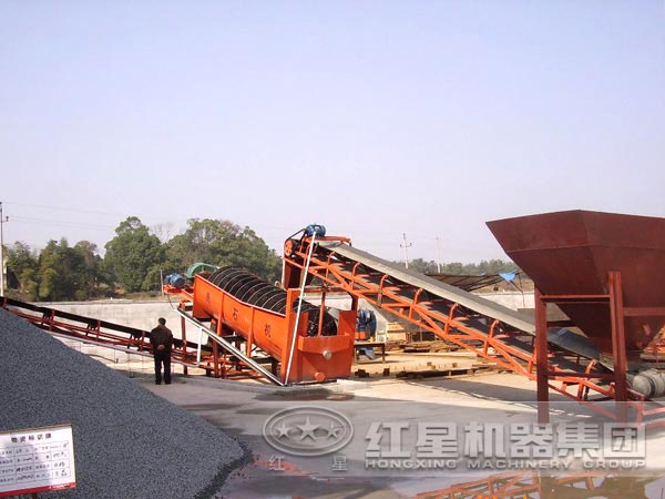 砂石洗選機現(xiàn)場圖 砂石洗選機現(xiàn)場圖