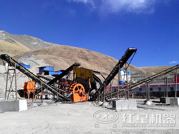 制砂生產(chǎn)線現(xiàn)場(chǎng)