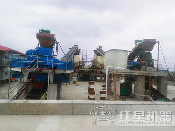河卵石小型制沙機(jī)生產(chǎn)現(xiàn)場(chǎng) 河卵石小型制沙機(jī)生產(chǎn)現(xiàn)場(chǎng)