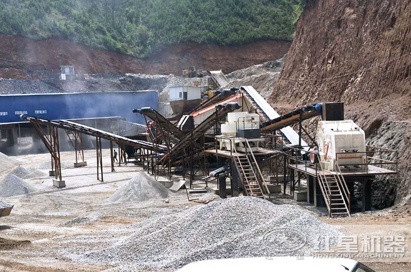 混凝土碎石生產(chǎn)線現(xiàn)場實拍圖 混凝土碎石生產(chǎn)線現(xiàn)場實拍圖