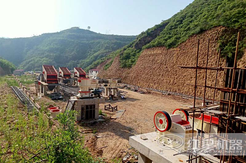 紅星機(jī)器安徽客戶機(jī)制砂生產(chǎn)現(xiàn)場 紅星機(jī)器安徽客戶機(jī)制砂生產(chǎn)現(xiàn)場