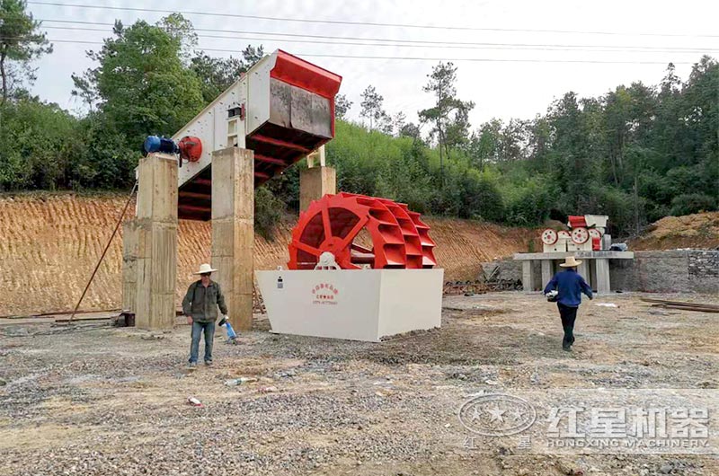 時產(chǎn)100噸砂石生產(chǎn)線現(xiàn)場 時產(chǎn)100噸砂石生產(chǎn)線現(xiàn)場