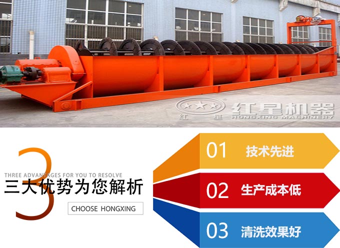 螺旋洗砂機優(yōu)勢
