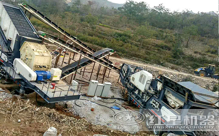 搭配移動顎破使用的反擊破流動打石機 搭配移動顎破使用的反擊破流動打石機