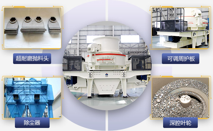 HVI沖擊式制砂、整形機(jī)搭配優(yōu)勢圖
