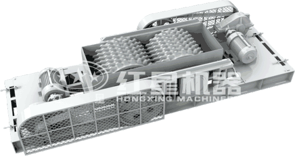 液壓對輥式破碎機(jī)作業(yè)原理圖 液壓對輥式破碎機(jī)作業(yè)原理圖