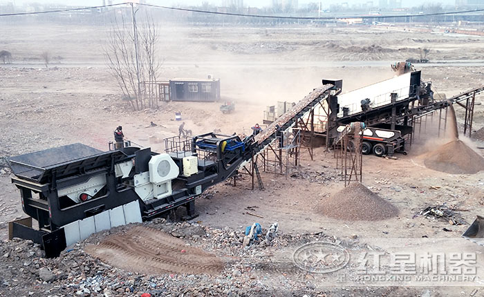 建筑垃圾加工成不同粒度的再生骨料 建筑垃圾加工成不同粒度的再生骨料