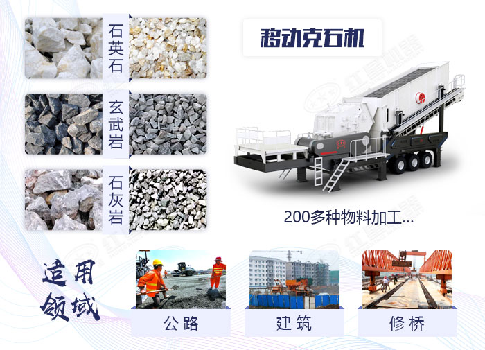 移動(dòng)克石機(jī)應(yīng)用范圍廣 移動(dòng)克石機(jī)應(yīng)用范圍廣