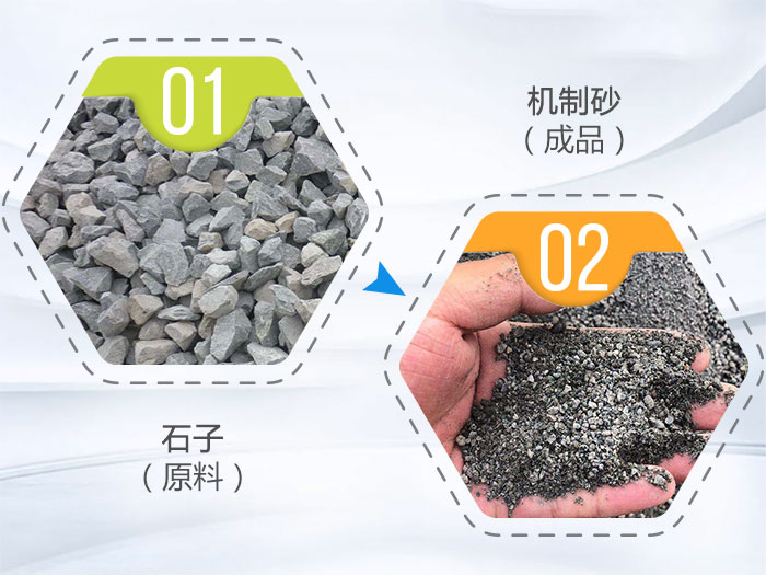 石子制砂機加工效果圖 石子制砂機加工效果圖