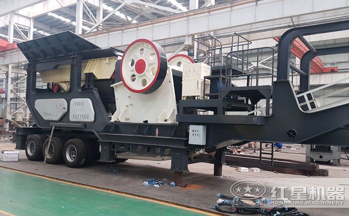 輪胎式移動破碎站車間 輪胎式移動破碎站車間