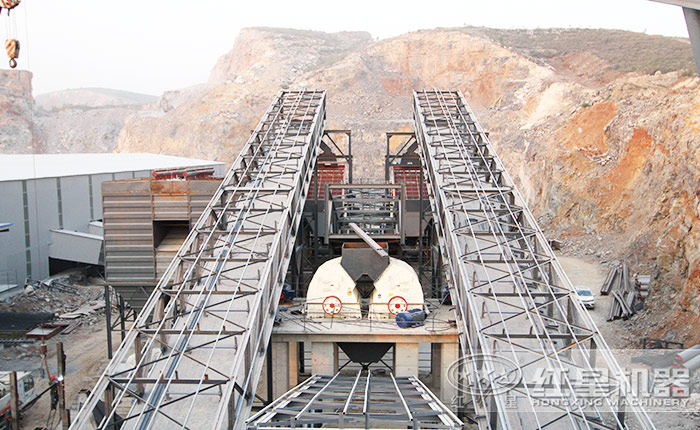 半封閉式環(huán)保型大型碎石生產(chǎn)線 半封閉式環(huán)保型大型碎石生產(chǎn)線