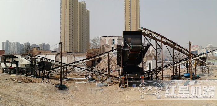 環(huán)保建筑垃圾破碎機(jī)處理現(xiàn)場(chǎng) 環(huán)保建筑垃圾破碎機(jī)處理現(xiàn)場(chǎng)