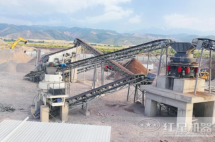 廣東廣州砂石料場(chǎng)生產(chǎn)現(xiàn)場(chǎng)