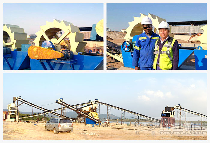 大型風(fēng)化料洗砂機(jī)客戶現(xiàn)場 大型風(fēng)化料洗砂機(jī)客戶現(xiàn)場