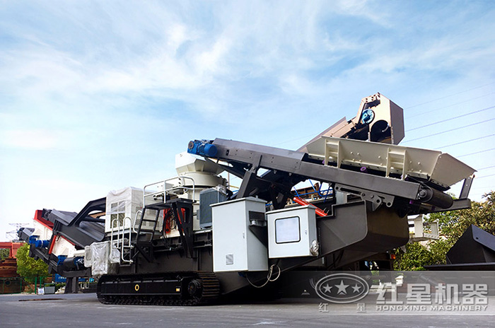 履帶移動式破碎機(jī)成品-大氣