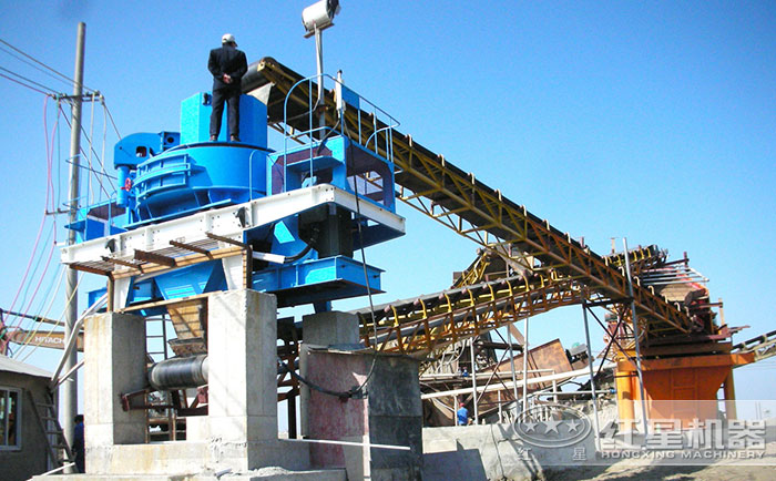 石灰石制砂加工現(xiàn)場 石灰石制砂加工現(xiàn)場