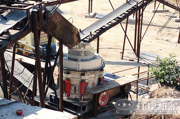 山西用戶(hù)圓錐破加工現(xiàn)場(chǎng)