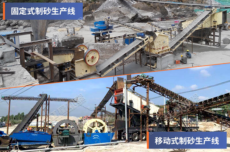 固定式和移動式制沙生產(chǎn)線