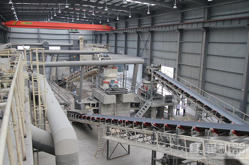 固定式破碎生產線現(xiàn)場